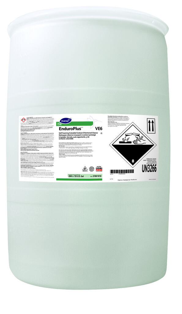 EnduroPlus VE6, 55gal - Self-Foaming Extended Contact Chlorinated Cleaner